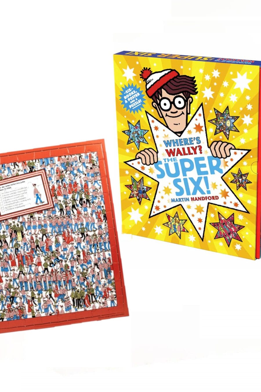Wheres Waldo Super Six / Wheres Wally  (6 Books + Puzzle) Book Cover