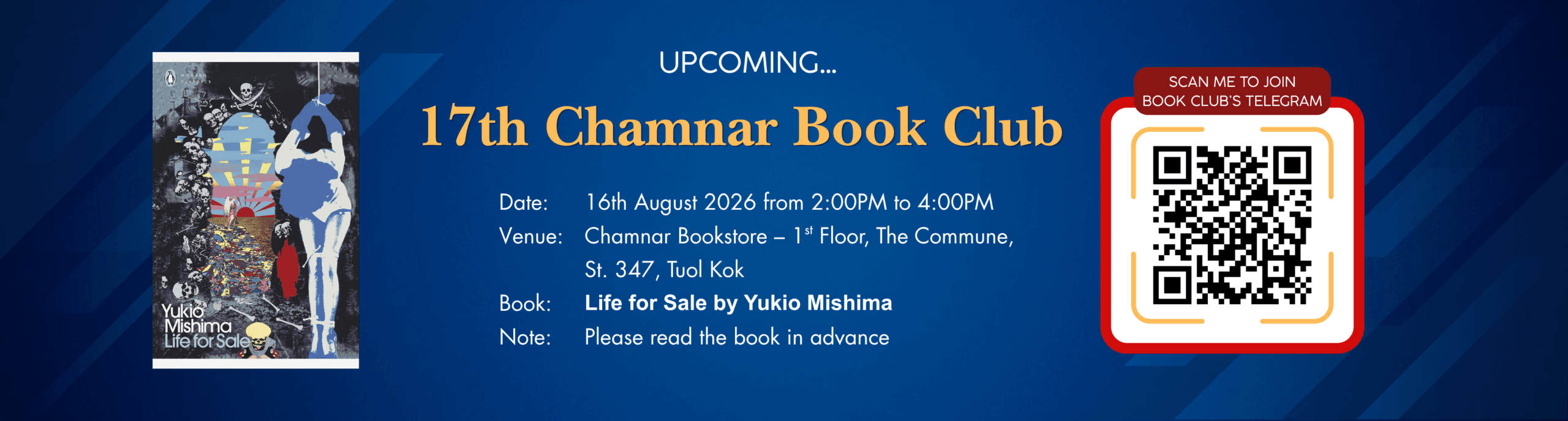 17Th Chamnar Book Club Book Life For Sale By Yukio Mishima
