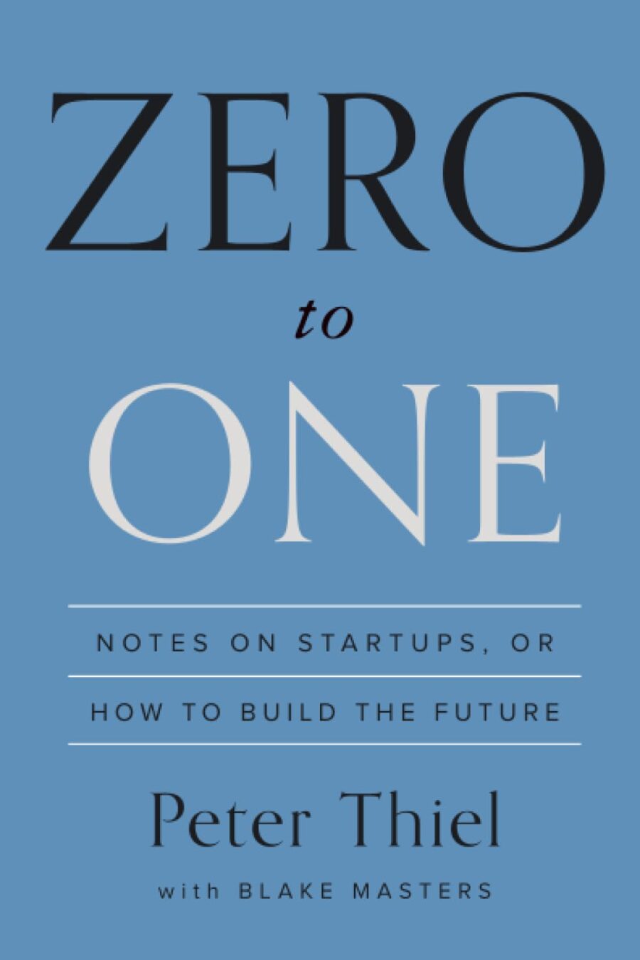 Zero To One (Us Blue) Book Cover