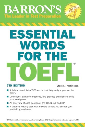 Essential Words For The Toefl