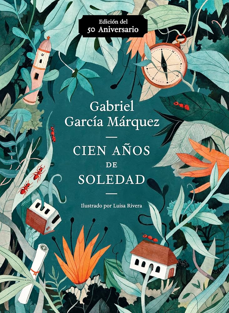 One Hundred Years : Cien Anos De Soledad (Large Print Dark Green)