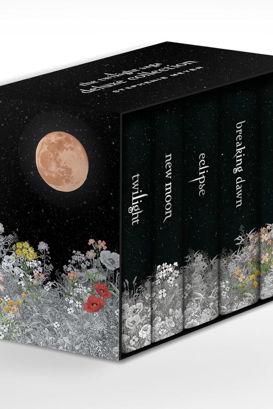 Twilight Saga Deluxe Hardcover Box Set 20Th Anniversary Book Cover
