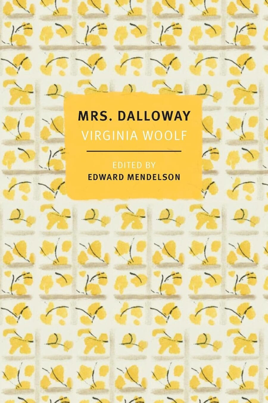 Mrs Dalloway : The First-Edition Text With The Authors Revisions (Nyrb) Book Cover