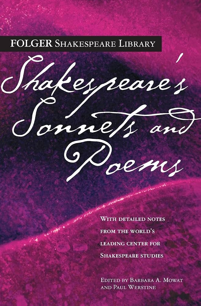 Shakespeares Sonnet And Poem Book Cover