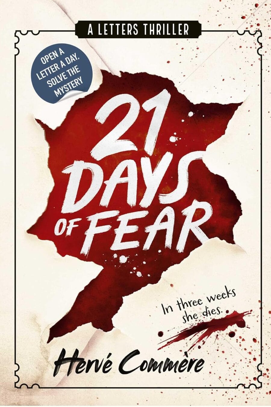 21 Days Of Fear : A Letters Thriller Book Cover